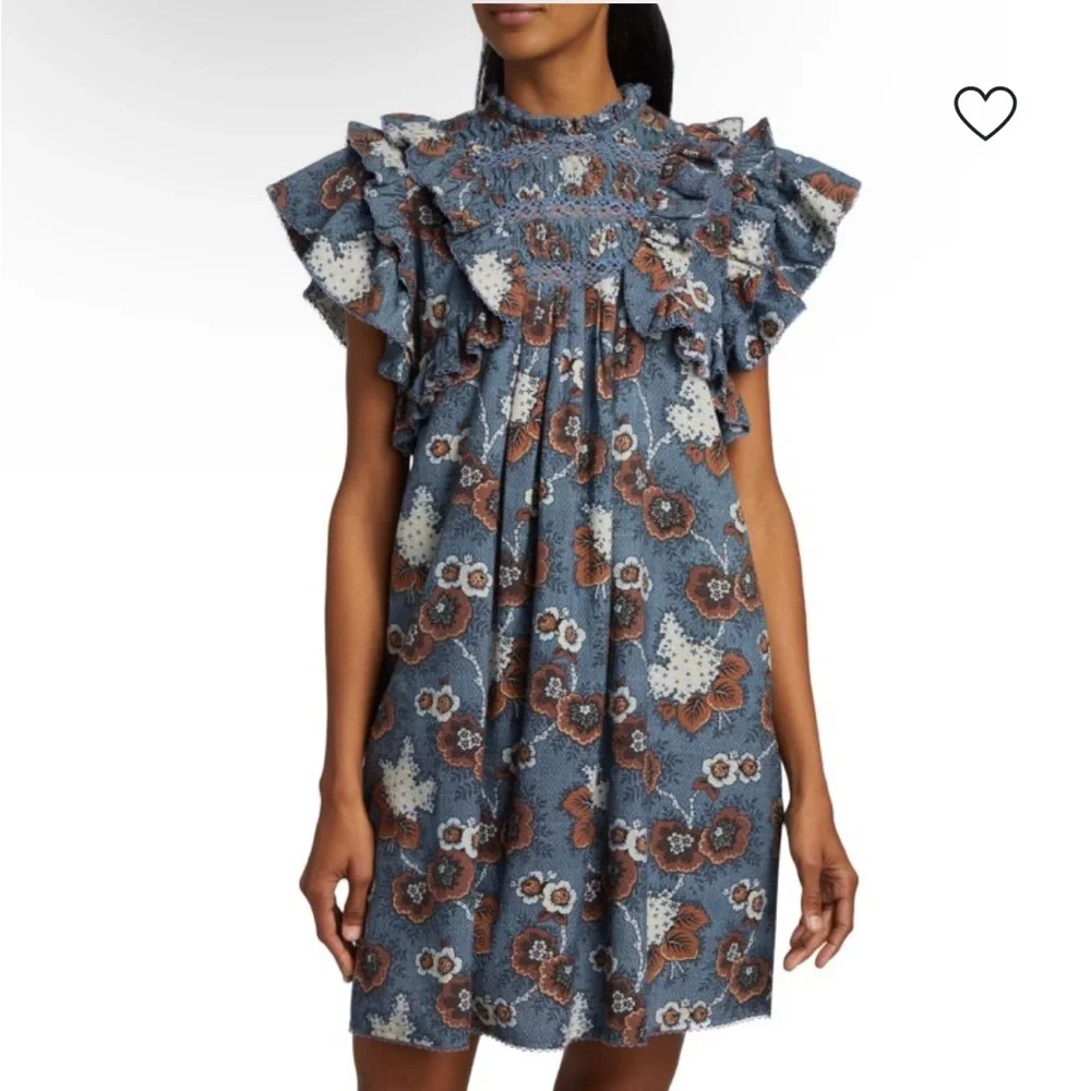 Sea New York Lucinda Seersucker Mini Dress Size S Small - Picture 1 of 11